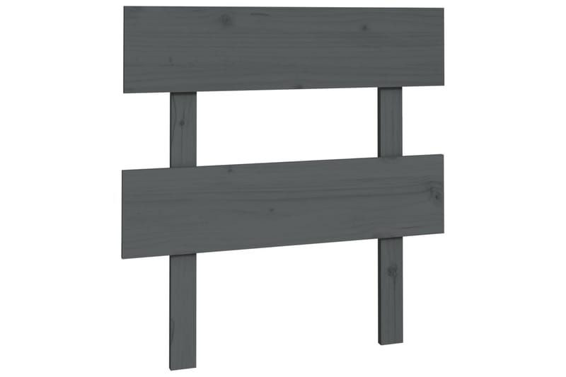 beBasic Sengegavl grå 103,5x3x81 cm heltre furu - GrÃ¥ - Møbler - Senger - Sengetilbehør & sengegavl - Sengegavl