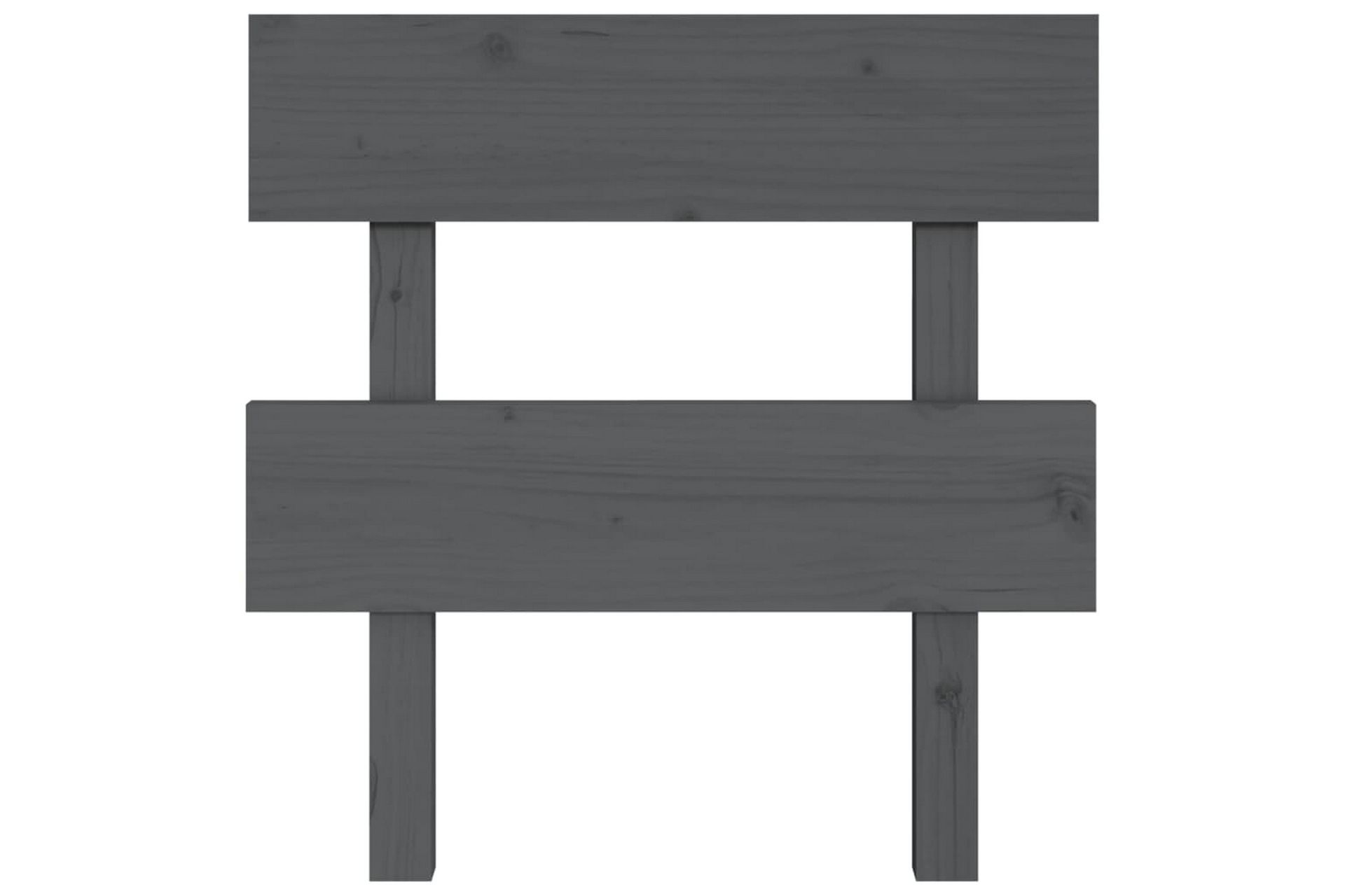beBasic Sengegavl grå 103,5x3x81 cm heltre furu - GrÃ¥ - Møbler - Senger - Sengetilbehør & sengegavl - Sengegavl