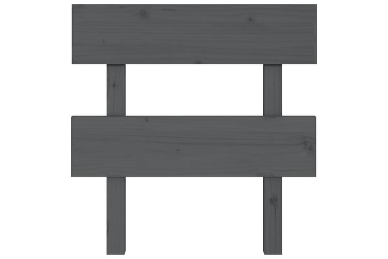 beBasic Sengegavl grå 103,5x3x81 cm heltre furu - GrÃ¥ - Møbler - Senger - Sengetilbehør & sengegavl - Sengegavl