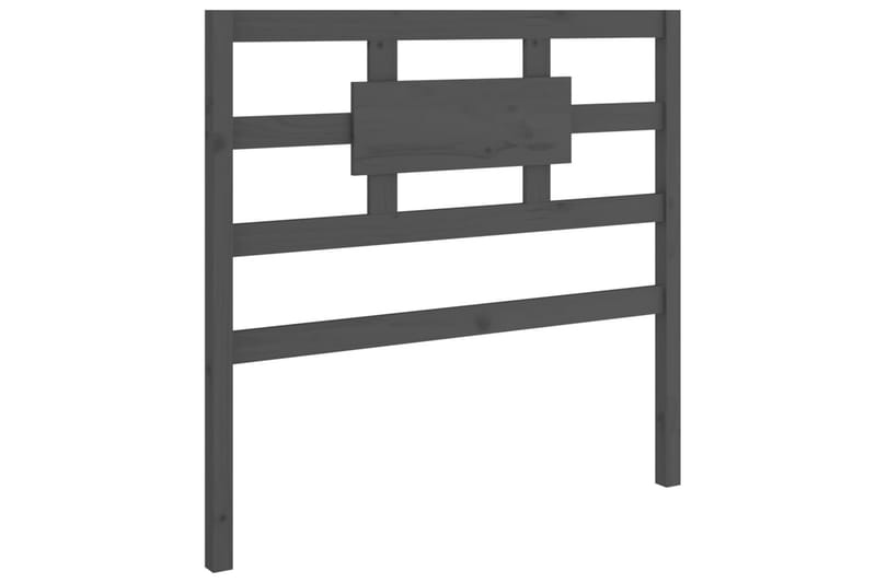 beBasic Sengegavl grå 105,5x4x100 cm heltre furu - GrÃ¥ - Møbler - Senger - Sengetilbehør & sengegavl - Sengegavl