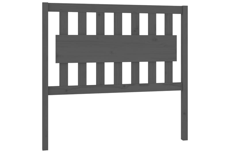 beBasic Sengegavl grå 105,5x4x100 cm heltre furu - GrÃ¥ - Møbler - Senger - Sengetilbehør & sengegavl - Sengegavl