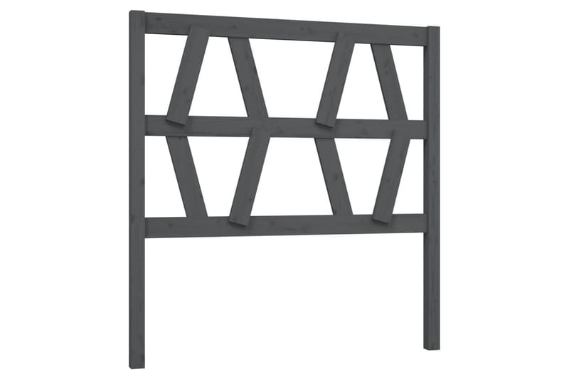 beBasic Sengegavl grå 106x4x100 cm heltre furu - GrÃ¥ - Møbler - Senger - Sengetilbehør & sengegavl - Sengegavl