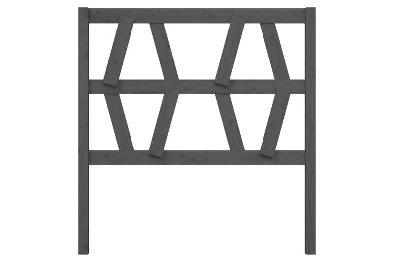 beBasic Sengegavl grå 106x4x100 cm heltre furu - GrÃ¥ - Møbler - Senger - Sengetilbehør & sengegavl - Sengegavl