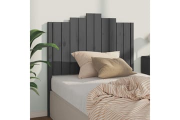 beBasic Sengegavl grå 106x4x110 cm heltre furu - GrÃ¥ - Møbler - Senger - Sengetilbehør & sengegavl - Sengegavl