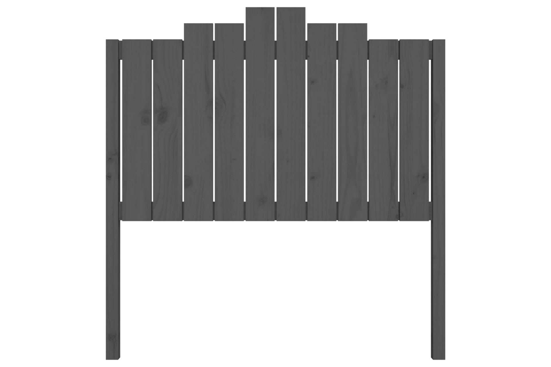 beBasic Sengegavl grå 106x4x110 cm heltre furu - GrÃ¥ - Møbler - Senger - Sengetilbehør & sengegavl - Sengegavl