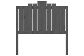 beBasic Sengegavl grå 106x4x110 cm heltre furu - GrÃ¥ - Møbler - Senger - Sengetilbehør & sengegavl - Sengegavl