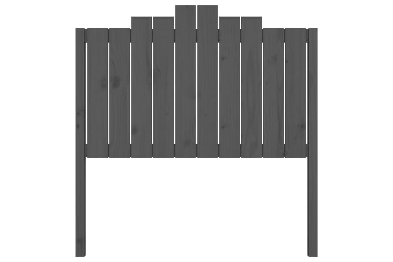 beBasic Sengegavl grå 106x4x110 cm heltre furu - GrÃ¥ - Møbler - Senger - Sengetilbehør & sengegavl - Sengegavl