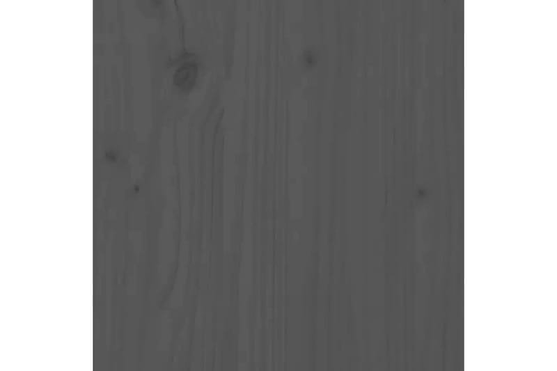 beBasic Sengegavl grå 123,5x3x81 cm heltre furu - GrÃ¥ - Sengegavl