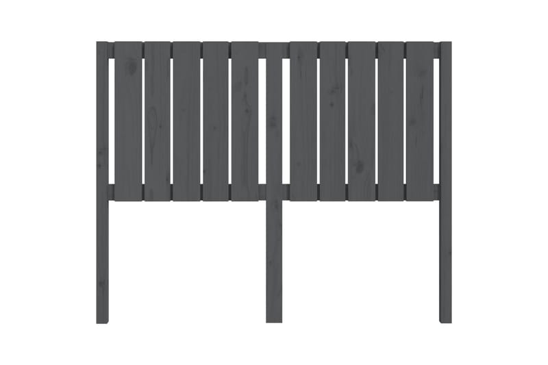 beBasic Sengegavl grå 125,5x4x100 cm heltre furu - GrÃ¥ - Møbler - Senger - Sengetilbehør & sengegavl - Sengegavl