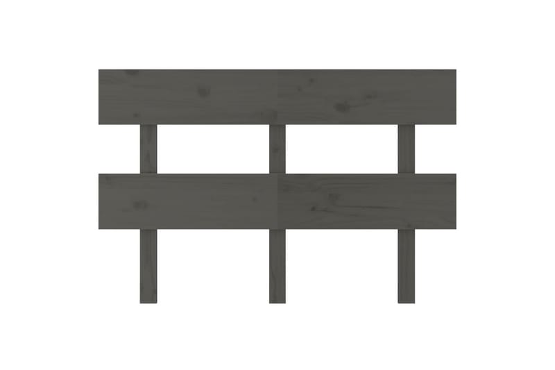beBasic Sengegavl grå 138x3x81 cm heltre furu - GrÃ¥ - Møbler - Senger - Sengetilbehør & sengegavl - Sengegavl