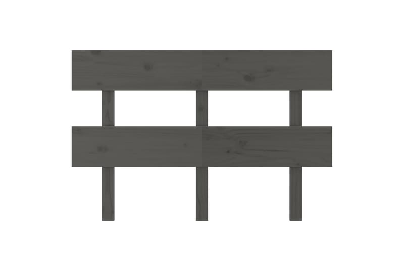 beBasic Sengegavl grå 144x3x81 cm heltre furu - GrÃ¥ - Møbler - Senger - Sengetilbehør & sengegavl - Sengegavl