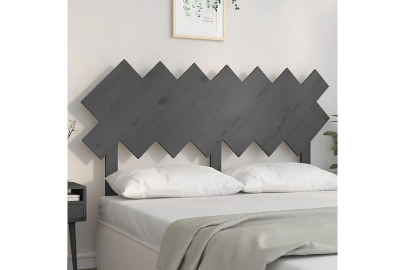 beBasic Sengegavl grå 151,5x3x81 cm heltre furu - GrÃ¥ - Møbler - Senger - Sengetilbehør & sengegavl - Sengegavl