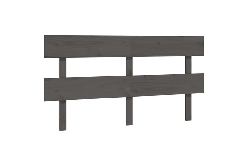 beBasic Sengegavl grå 154x3x81 cm heltre furu - GrÃ¥ - Møbler - Senger - Sengetilbehør & sengegavl - Sengegavl