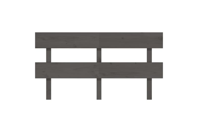 beBasic Sengegavl grå 154x3x81 cm heltre furu - GrÃ¥ - Møbler - Senger - Sengetilbehør & sengegavl - Sengegavl