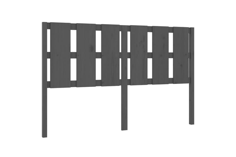 beBasic Sengegavl grå 155,5x4x100 cm heltre furu - GrÃ¥ - Møbler - Senger - Sengetilbehør & sengegavl - Sengegavl