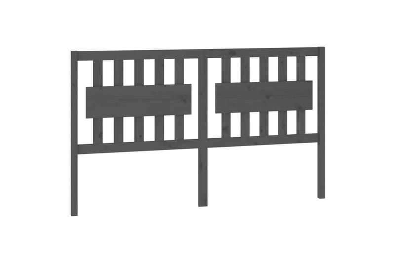beBasic Sengegavl grå 155,5x4x100 cm heltre furu - GrÃ¥ - Møbler - Senger - Sengetilbehør & sengegavl - Sengegavl
