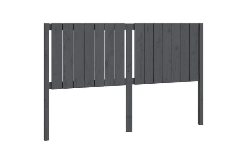 beBasic Sengegavl grå 155,5x4x100 cm heltre furu - GrÃ¥ - Møbler - Senger - Sengetilbehør & sengegavl - Sengegavl