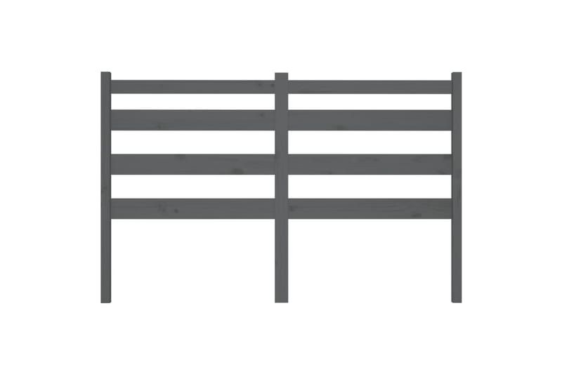 beBasic Sengegavl grå 156x4x100 cm heltre furu - GrÃ¥ - Møbler - Senger - Sengetilbehør & sengegavl - Sengegavl