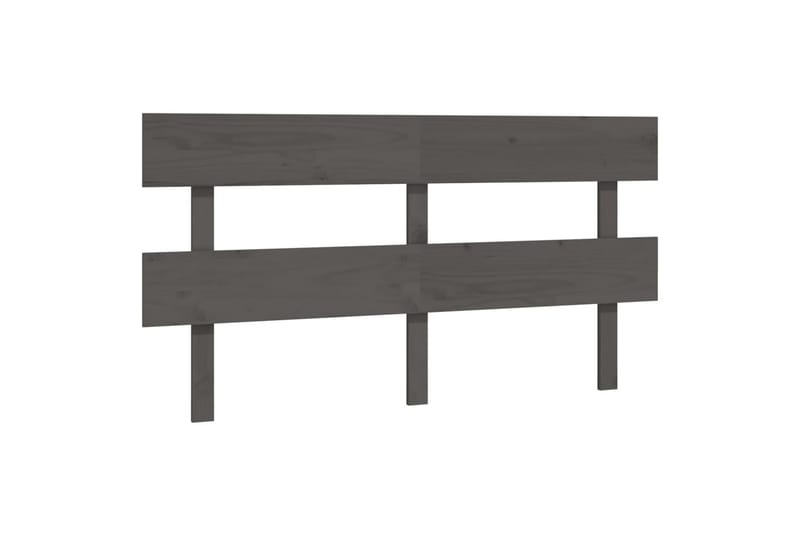 beBasic Sengegavl grå 164x3x81 cm heltre furu - GrÃ¥ - Møbler - Senger - Sengetilbehør & sengegavl - Sengegavl