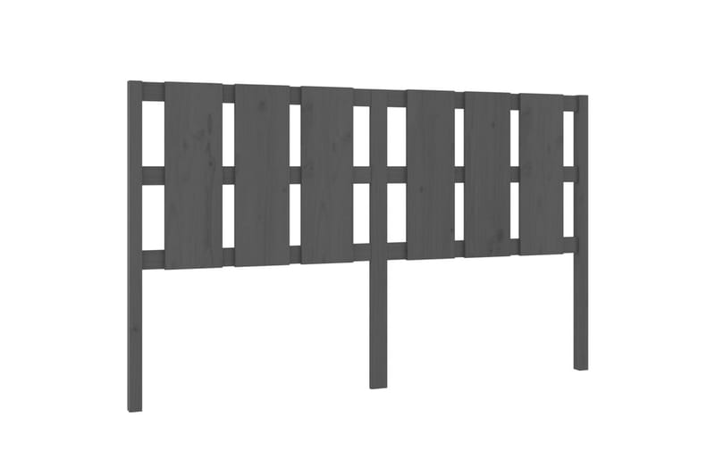 beBasic Sengegavl grå 165,5x4x100 cm heltre furu - GrÃ¥ - Møbler - Senger - Sengetilbehør & sengegavl - Sengegavl
