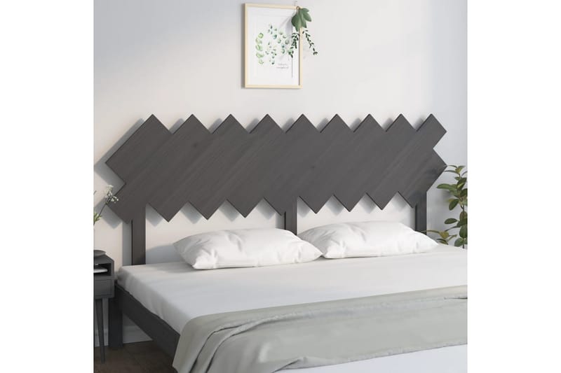 beBasic Sengegavl grå 178x3x80,5 cm heltre furu - GrÃ¥ - Møbler - Senger - Sengetilbehør & sengegavl - Sengegavl