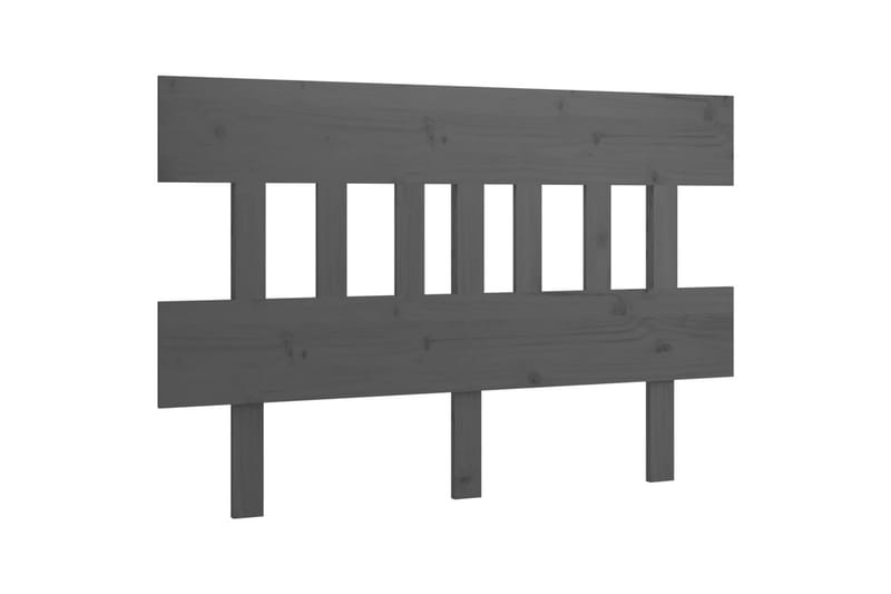 beBasic Sengegavl grå 183,5x3x81 cm heltre furu - GrÃ¥ - Møbler - Senger - Sengetilbehør & sengegavl - Sengegavl