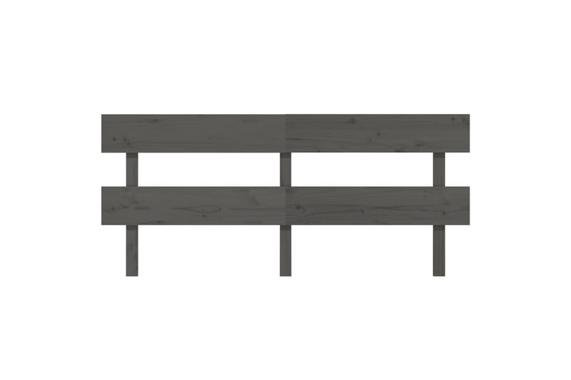 beBasic Sengegavl grå 184x3x81 cm heltre furu - GrÃ¥ - Møbler - Senger - Sengetilbehør & sengegavl - Sengegavl