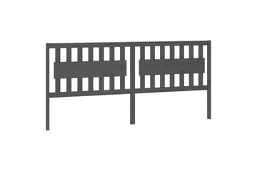 beBasic Sengegavl grå 205,5x4x100 cm heltre furu - GrÃ¥ - Møbler - Senger - Sengetilbehør & sengegavl - Sengegavl