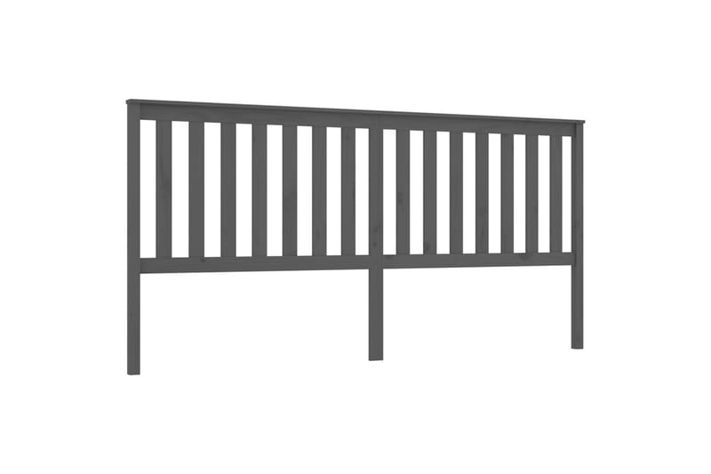 beBasic Sengegavl grå 206x6x101 cm heltre furu - GrÃ¥ - Møbler - Senger - Sengetilbehør & sengegavl - Sengegavl