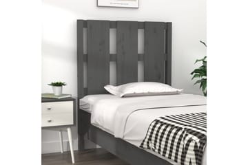 beBasic Sengegavl grå 80,5x4x100 cm heltre furu - GrÃ¥ - Møbler - Senger - Sengetilbehør & sengegavl - Sengegavl
