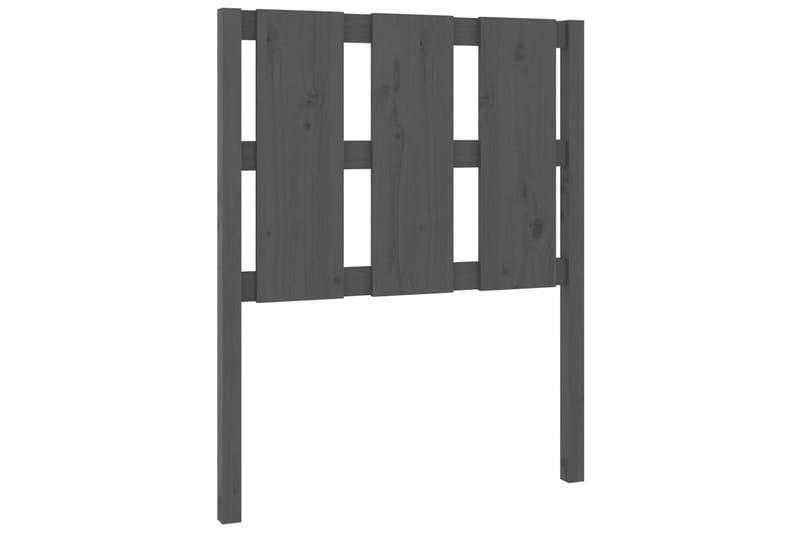 beBasic Sengegavl grå 80,5x4x100 cm heltre furu - GrÃ¥ - Møbler - Senger - Sengetilbehør & sengegavl - Sengegavl