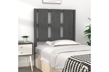 beBasic Sengegavl grå 80,5x4x100 cm heltre furu - GrÃ¥ - Møbler - Senger - Sengetilbehør & sengegavl - Sengegavl