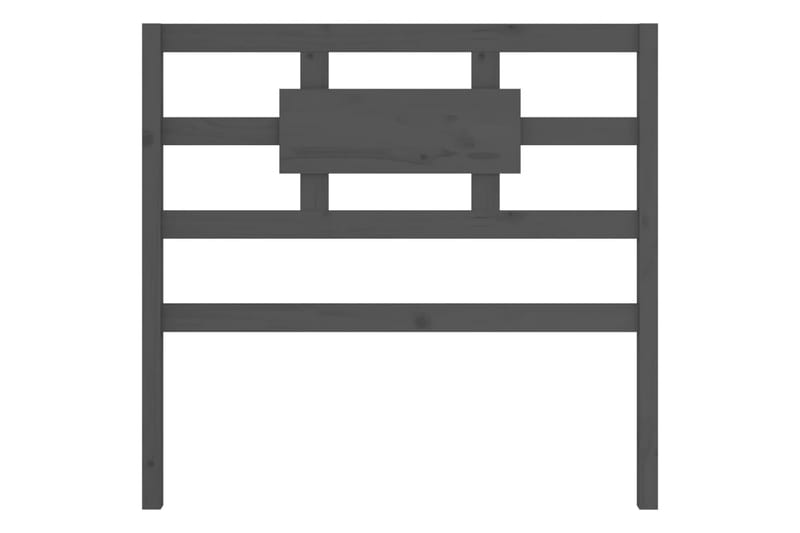 beBasic Sengegavl grå 80,5x4x100 cm heltre furu - GrÃ¥ - Møbler - Senger - Sengetilbehør & sengegavl - Sengegavl
