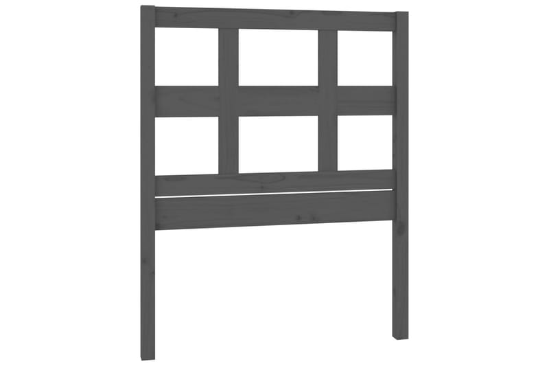 beBasic Sengegavl grå 80,5x4x100 cm heltre furu - GrÃ¥ - Møbler - Senger - Sengetilbehør & sengegavl - Sengegavl
