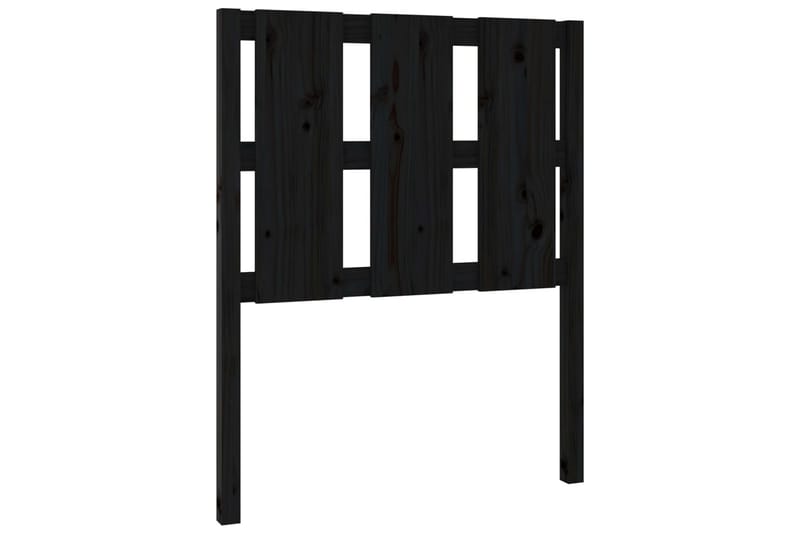 beBasic Sengegavl grå 80,5x4x100 cm heltre furu - Svart - Møbler - Senger - Sengetilbehør & sengegavl - Sengegavl
