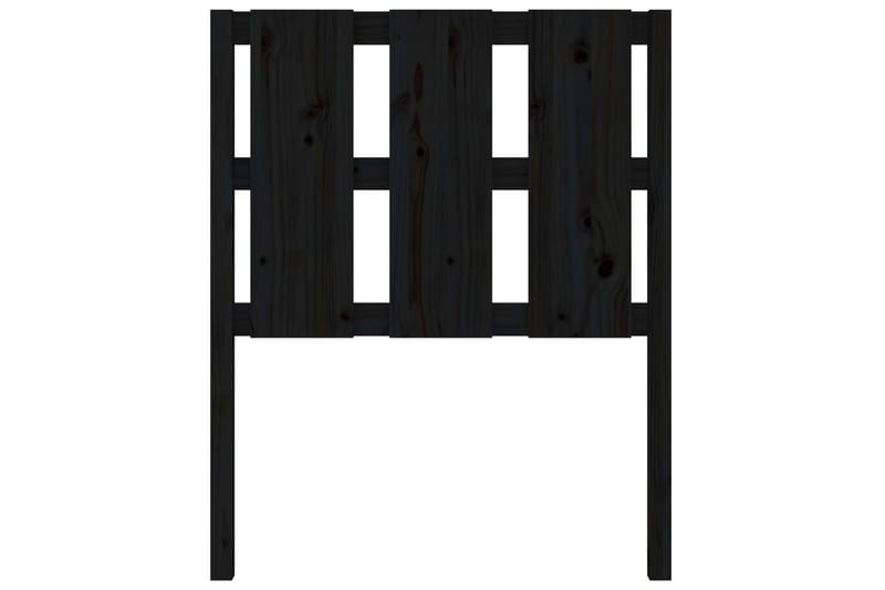beBasic Sengegavl grå 80,5x4x100 cm heltre furu - Svart - Møbler - Senger - Sengetilbehør & sengegavl - Sengegavl