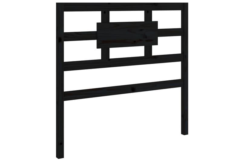 beBasic Sengegavl grå 80,5x4x100 cm heltre furu - Svart - Møbler - Senger - Sengetilbehør & sengegavl - Sengegavl