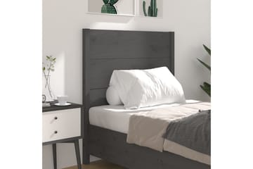 beBasic Sengegavl grå 81x4x100 cm heltre furu - GrÃ¥ - Møbler - Senger - Sengetilbehør & sengegavl - Sengegavl
