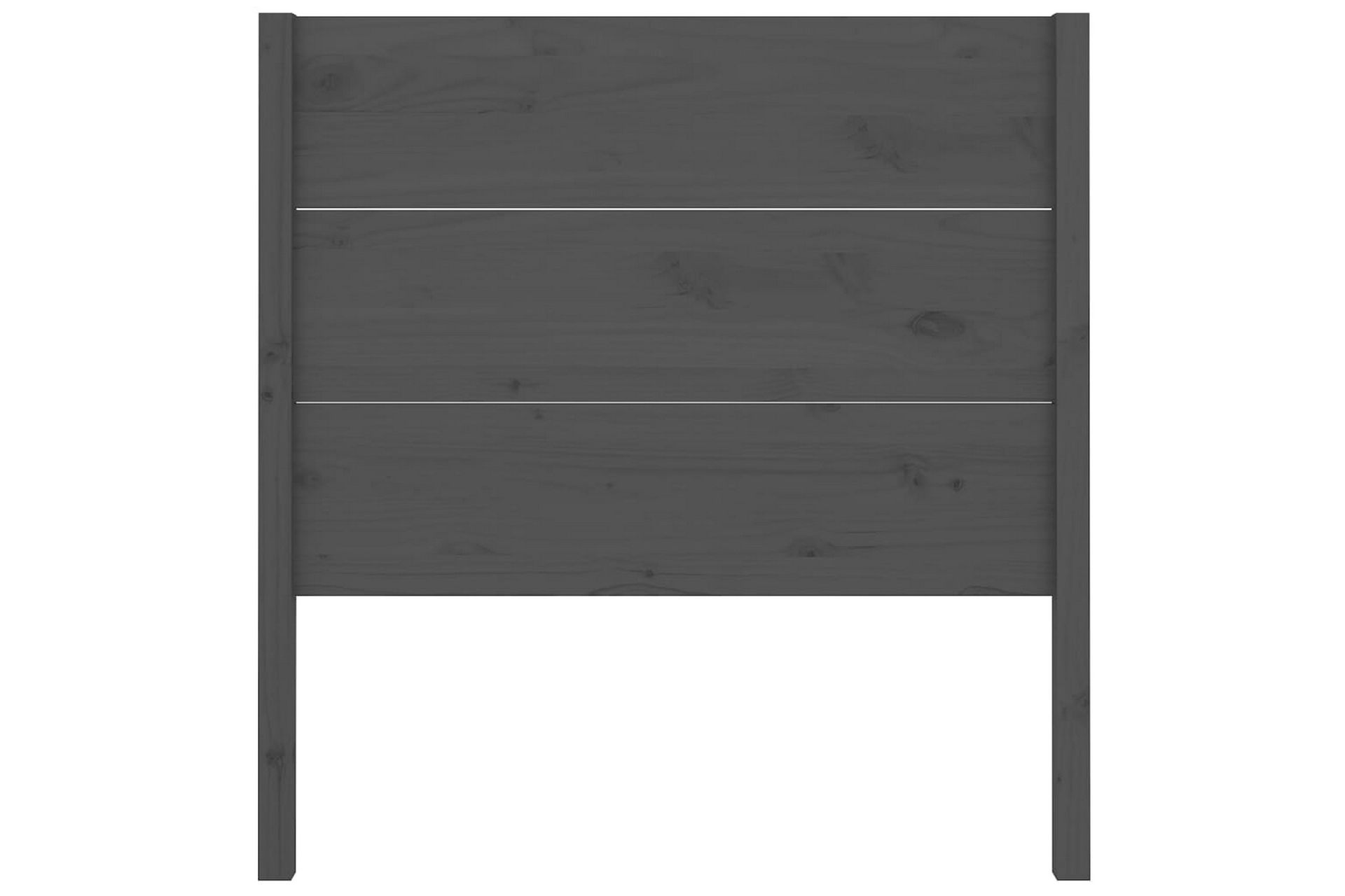 beBasic Sengegavl grå 81x4x100 cm heltre furu - GrÃ¥ - Møbler - Senger - Sengetilbehør & sengegavl - Sengegavl