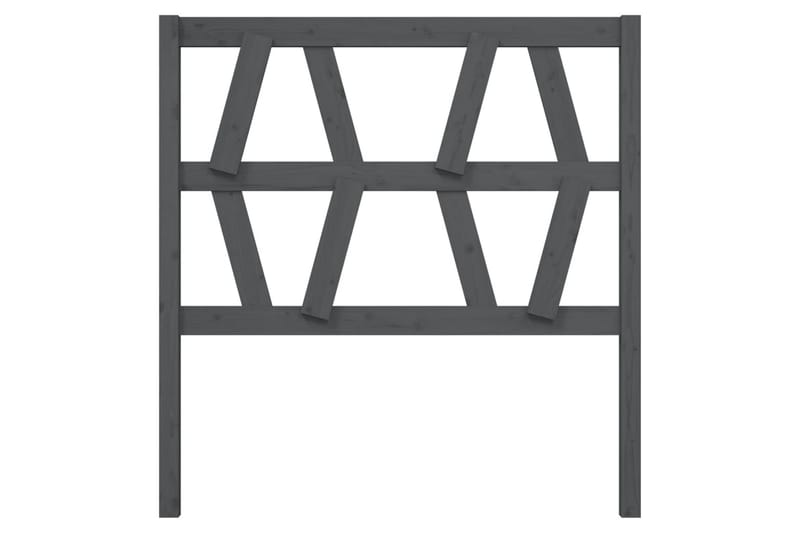 beBasic Sengegavl grå 81x4x100 cm heltre furu - GrÃ¥ - Møbler - Senger - Sengetilbehør & sengegavl - Sengegavl