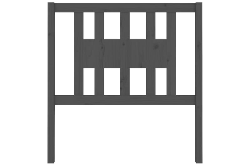 beBasic Sengegavl grå 81x4x100 cm heltre furu - GrÃ¥ - Møbler - Senger - Sengetilbehør & sengegavl - Sengegavl