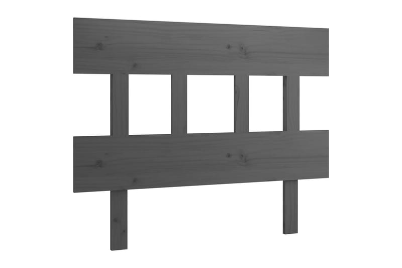 beBasic Sengegavl grå 93,5x3x81 cm heltre furu - GrÃ¥ - Møbler - Senger - Sengetilbehør & sengegavl - Sengegavl