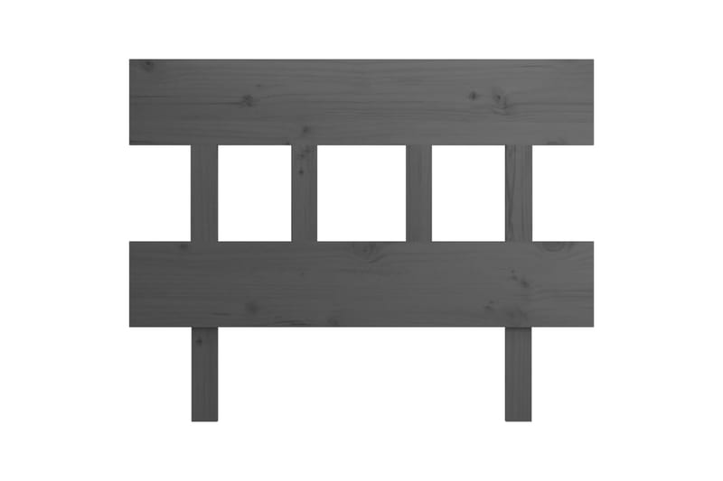 beBasic Sengegavl grå 93,5x3x81 cm heltre furu - GrÃ¥ - Møbler - Senger - Sengetilbehør & sengegavl - Sengegavl