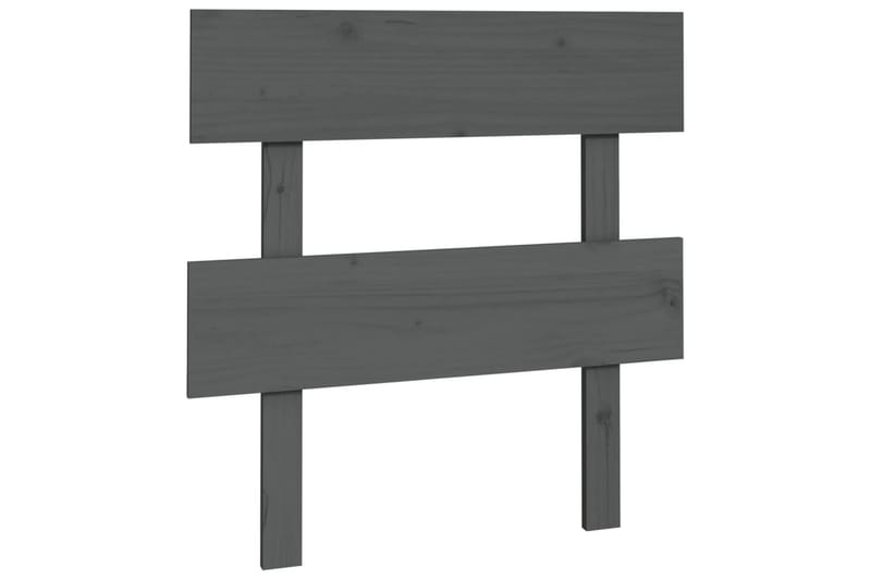 beBasic Sengegavl grå 93,5x3x81 cm heltre furu - GrÃ¥ - Møbler - Senger - Sengetilbehør & sengegavl - Sengegavl