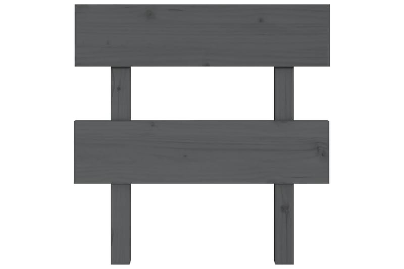 beBasic Sengegavl grå 93,5x3x81 cm heltre furu - GrÃ¥ - Møbler - Senger - Sengetilbehør & sengegavl - Sengegavl