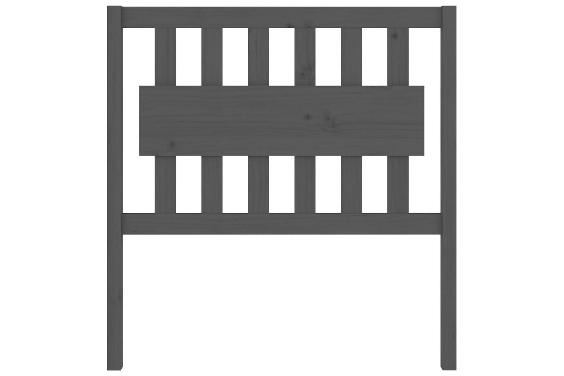 beBasic Sengegavl grå 95,5x4x100 cm heltre furu - GrÃ¥ - Møbler - Senger - Sengetilbehør & sengegavl - Sengegavl
