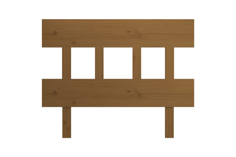 beBasic Sengegavl honningbrun 103,5x3x81 cm heltre furu - Brun - Møbler - Senger - Sengetilbehør & sengegavl - Sengegavl