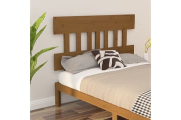 beBasic Sengegavl honningbrun 123,5x3x81 cm heltre furu - Brun - Møbler - Senger - Sengetilbehør & sengegavl - Sengegavl