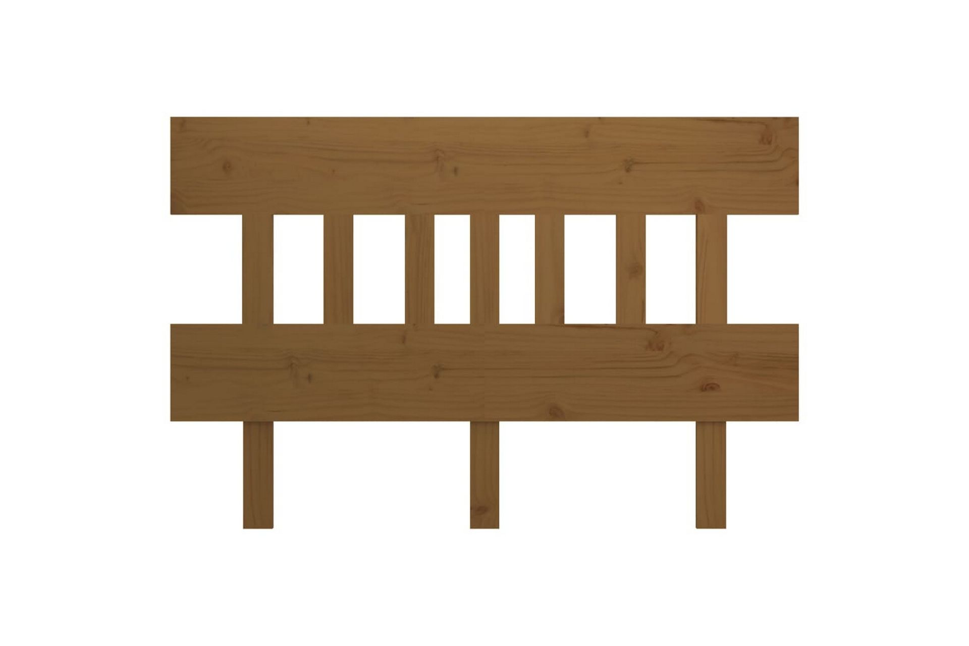 beBasic Sengegavl honningbrun 123,5x3x81 cm heltre furu - Brun - Møbler - Senger - Sengetilbehør & sengegavl - Sengegavl