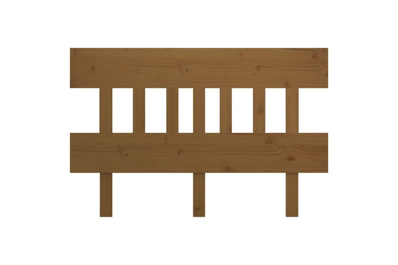 beBasic Sengegavl honningbrun 123,5x3x81 cm heltre furu - Brun - Møbler - Senger - Sengetilbehør & sengegavl - Sengegavl